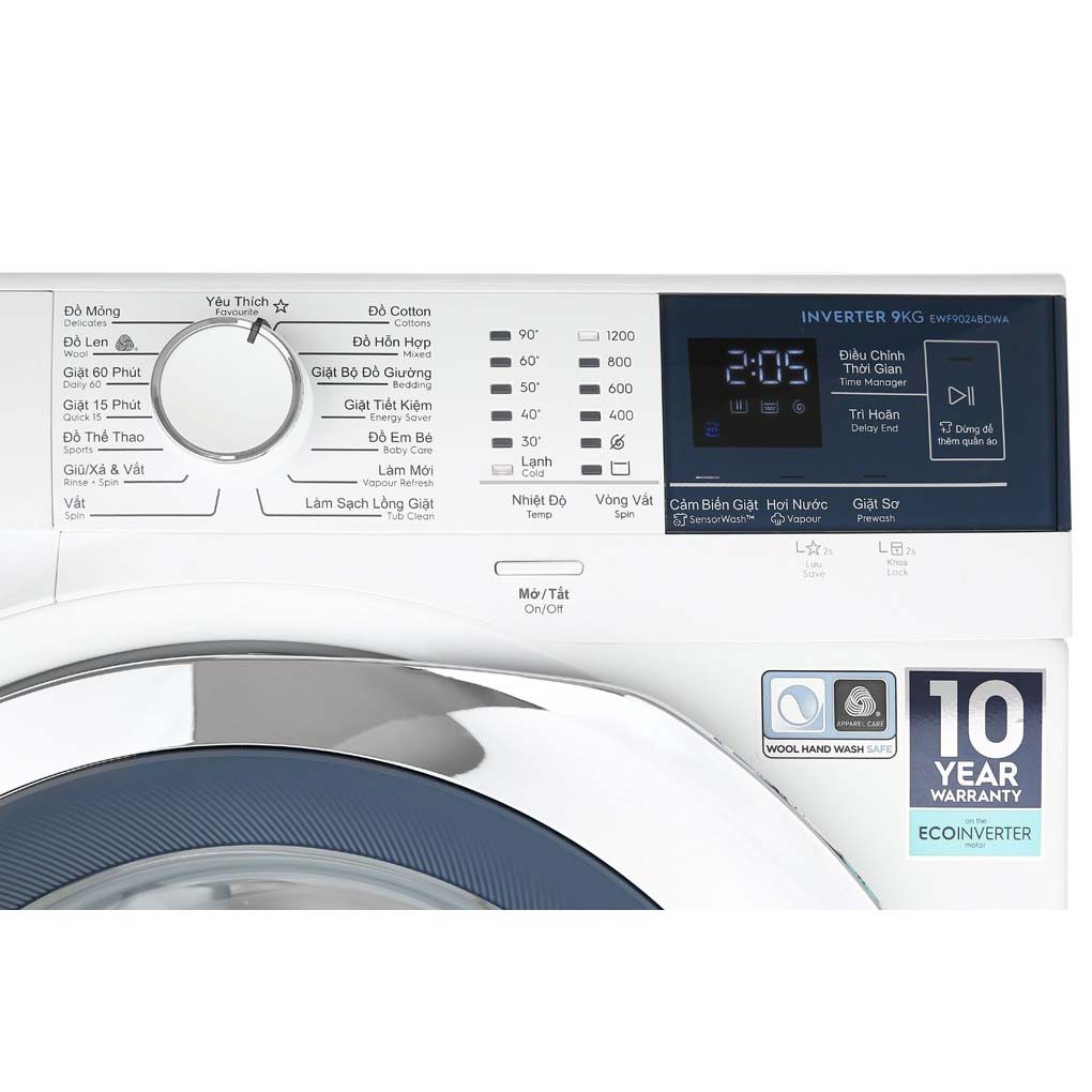 Máy giặt 8Kg lồng ngang Electrolux EWF8024BDWA