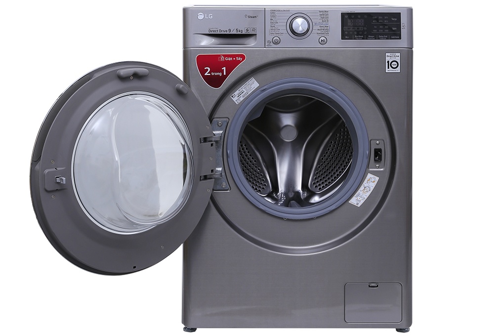 Máy giặt sấy LG lồng ngang 9kg/5kg FC1409D4E Inverter Direct Drive