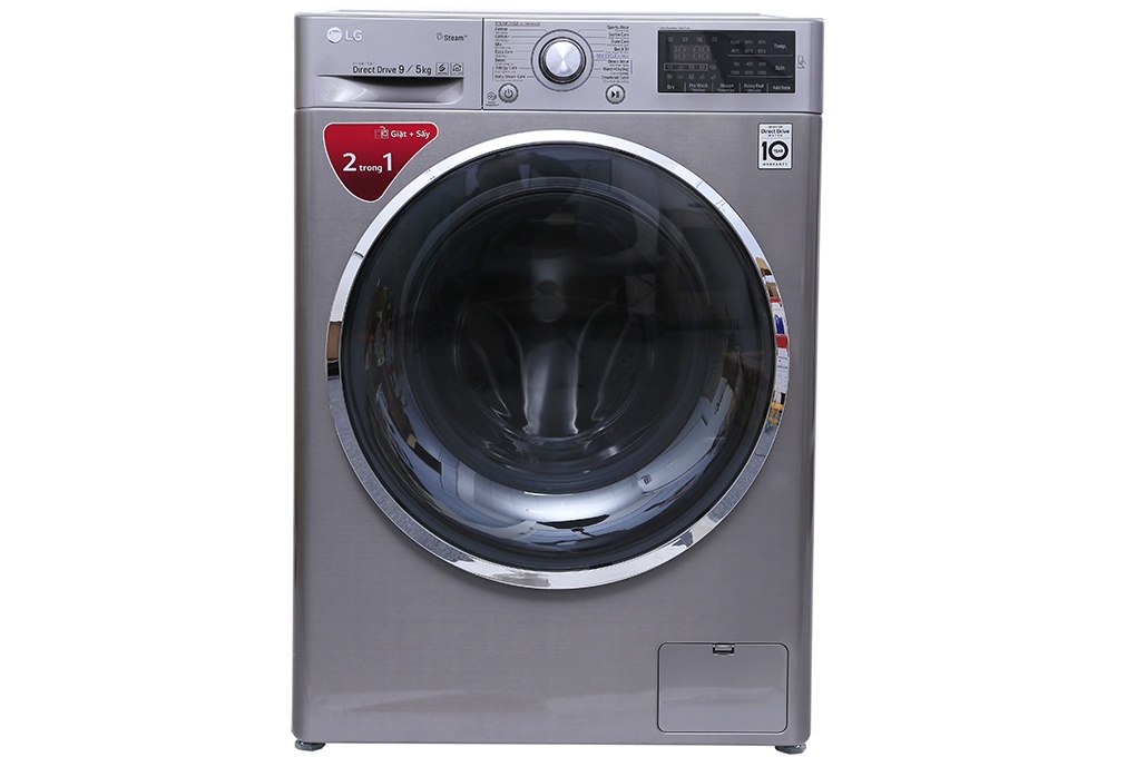 Máy giặt sấy LG lồng ngang 9kg/5kg FC1409D4E Inverter Direct Drive