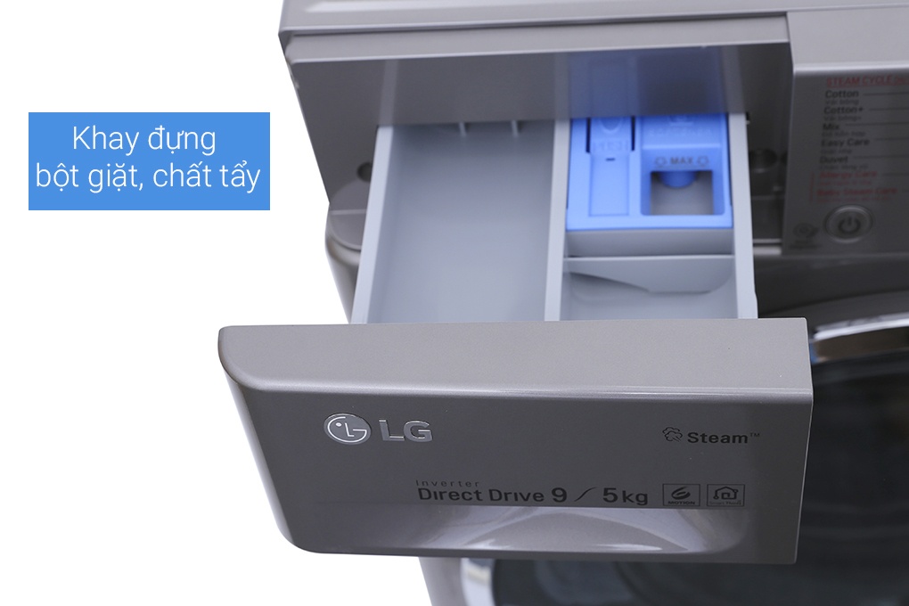 Máy giặt sấy LG lồng ngang 9kg/5kg FC1409D4E Inverter Direct Drive
