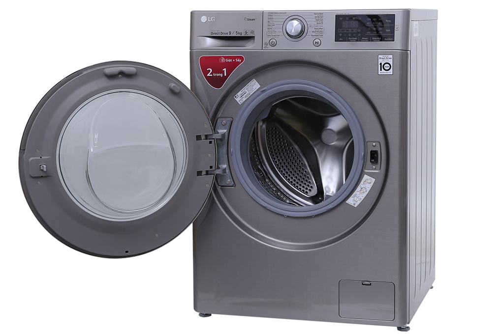 Máy giặt sấy LG lồng ngang 9kg/5kg FC1409D4E Inverter Direct Drive