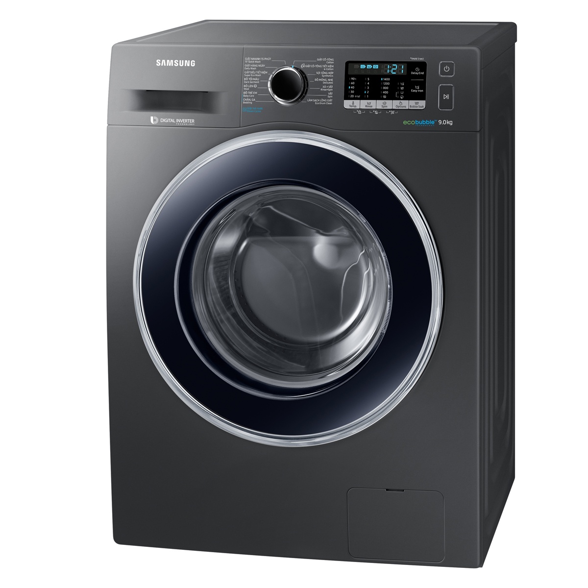 Máy giặt 8 Kg Samsung WW80J54E0BX/SV hơi nước