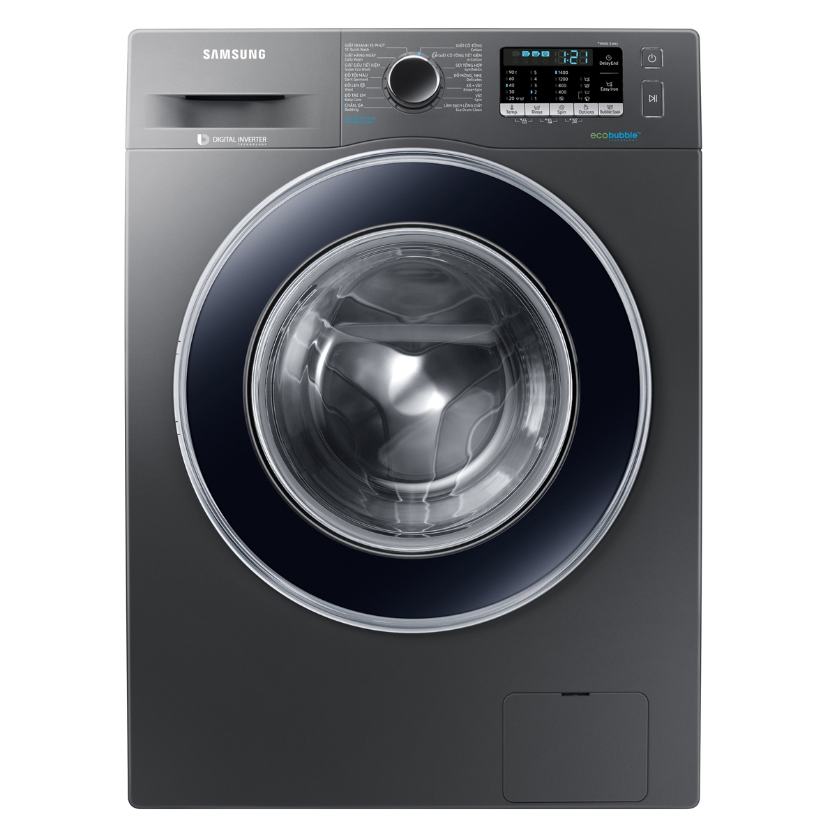 Máy giặt 8 Kg Samsung WW80J54E0BX/SV hơi nước