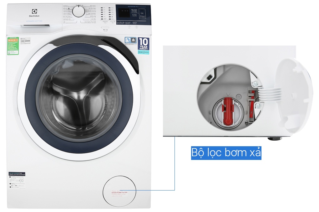 Máy giặt 9Kg lồng ngang Electrolux EWF9024BDWA