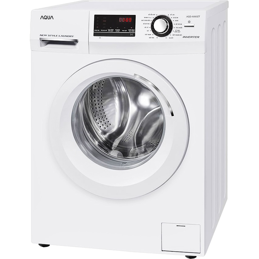 Máy giặt AQUA 9.8KG AQD-D980AZT (W) lồng ngang