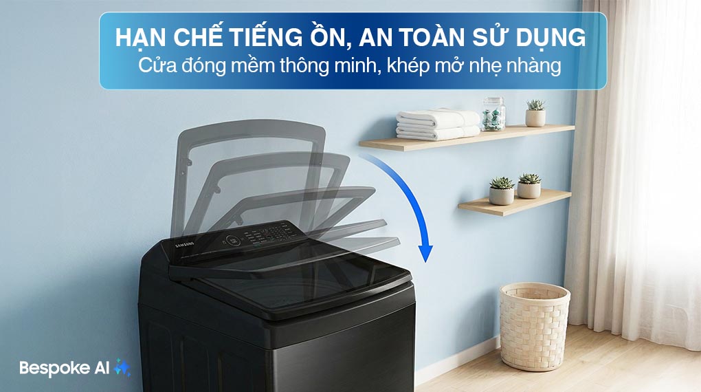 Máy giặt Bespoke Samsung Ecobubble Inverter 13Kg WA80F13S5BSV