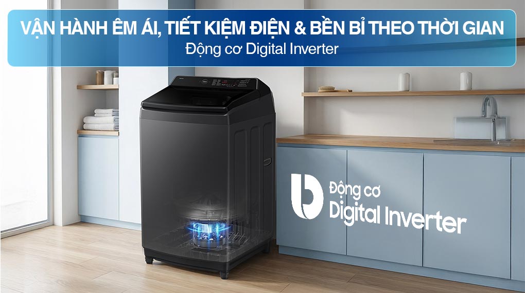 Máy giặt Bespoke Samsung Ecobubble Inverter 15Kg WA80F15S5CSV