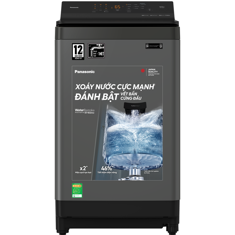 Máy giặt cửa trên Panasonic Inverter 11.5 Kg NA-FJ115X1BV