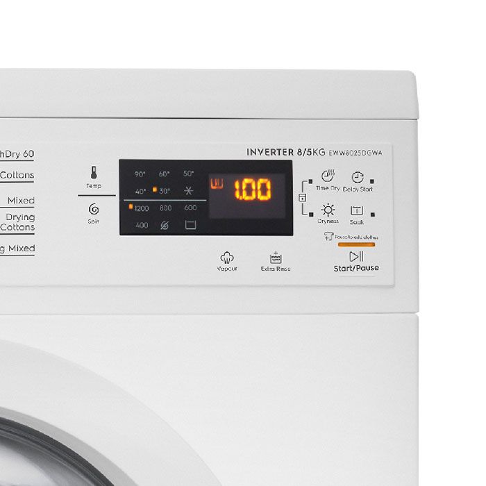 Máy giặt Electrolux 8Kg +Sấy 5Kg EWW8025DGWA