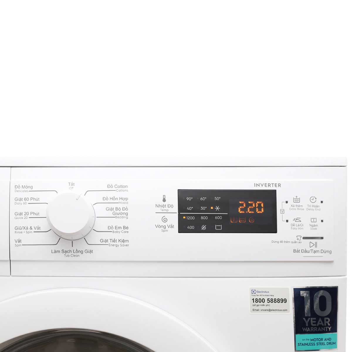 Máy giặt Inverter 8 Kg Electrolux EWF8025DGWA
