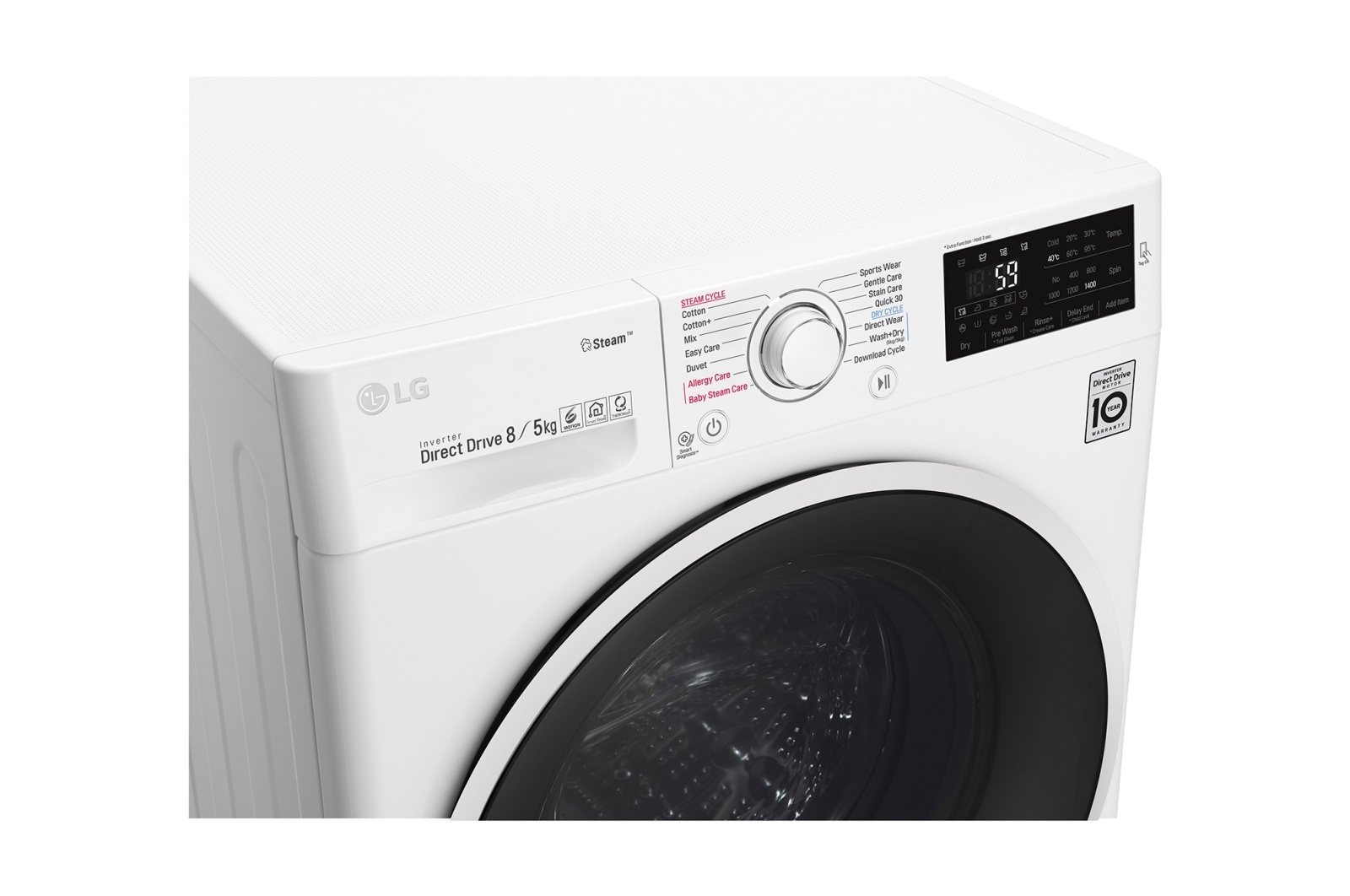 Máy giặt lồng đôi LG Twin Wash Giặt 8.5Kg+2Kg/sấy 5Kg (FC1408D4W& TG2402NTWW)