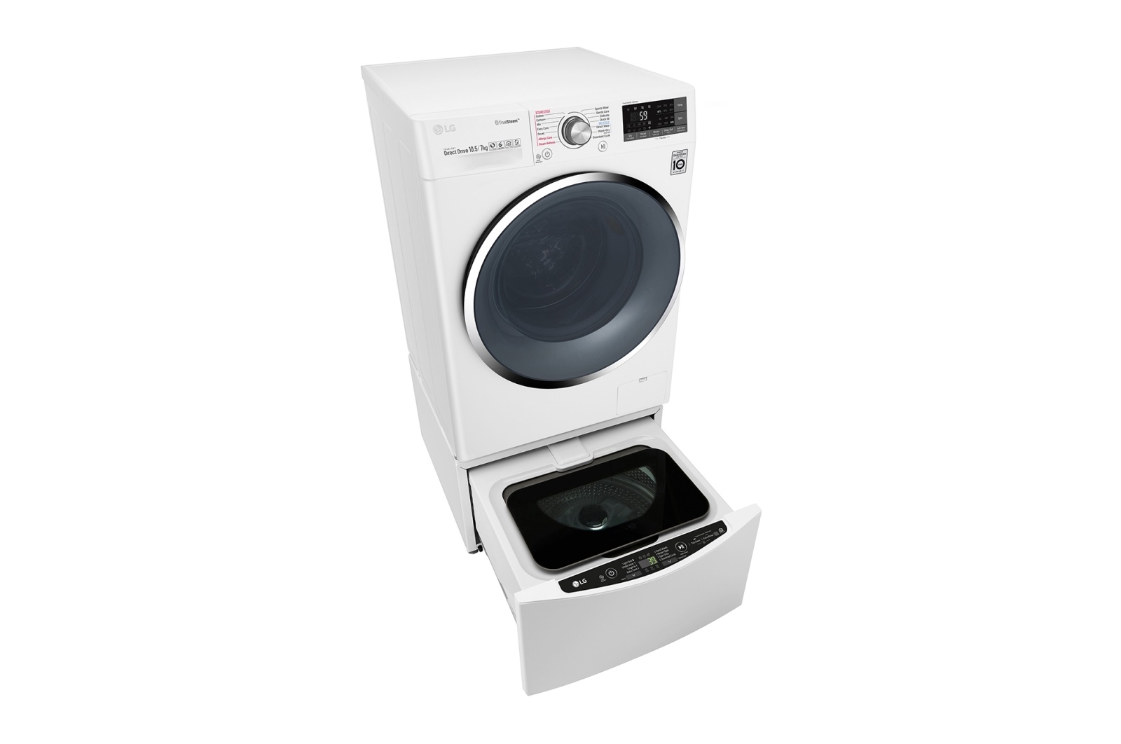 Máy giặt lồng đôi LG Twin Wash Giặt 9Kg+2Kg (FC1409S2W& TG2402NTWW)