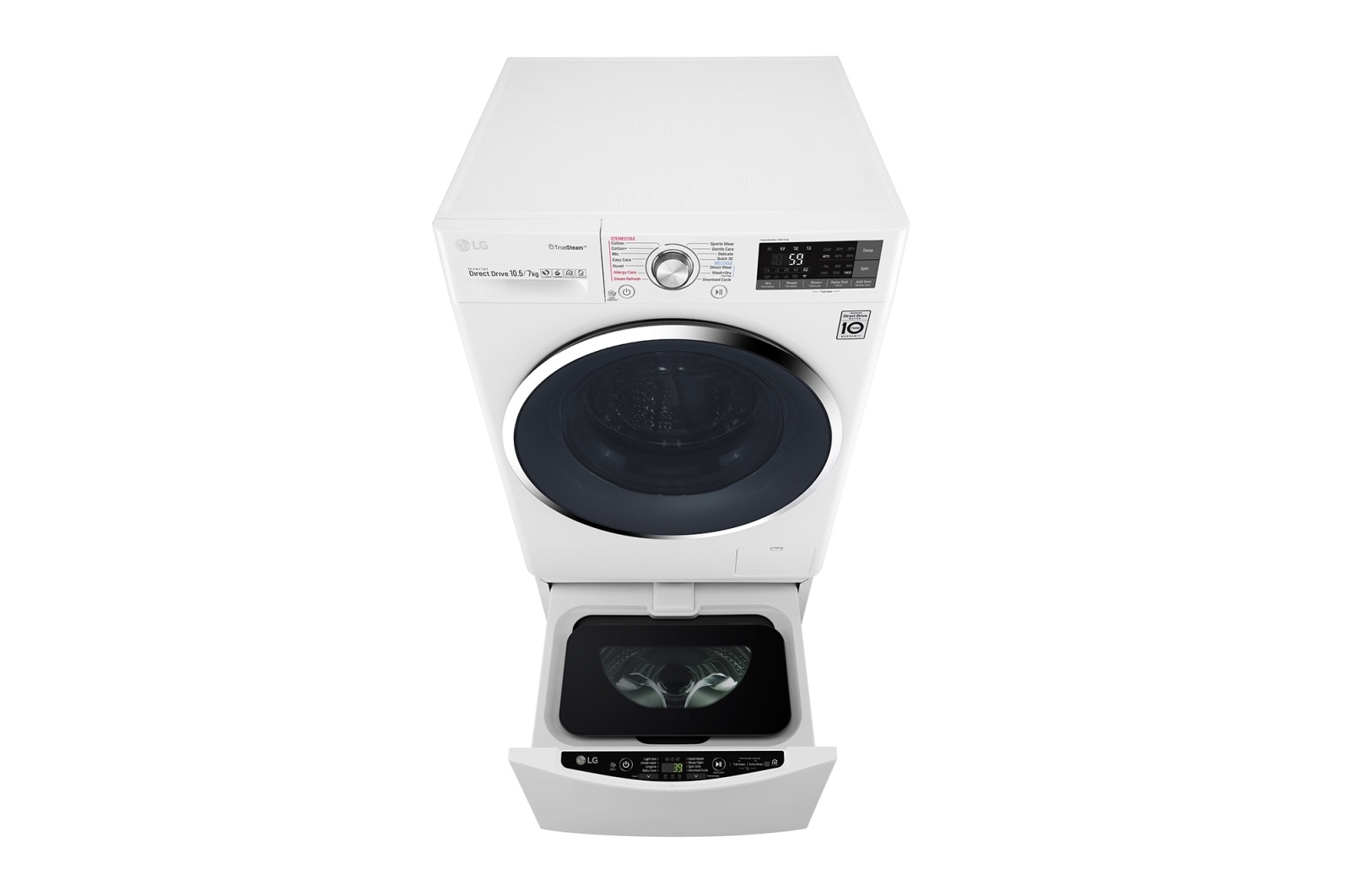 Máy giặt lồng đôi LG Twin Wash Giặt 9Kg+2Kg (FC1409S2W& TG2402NTWW)