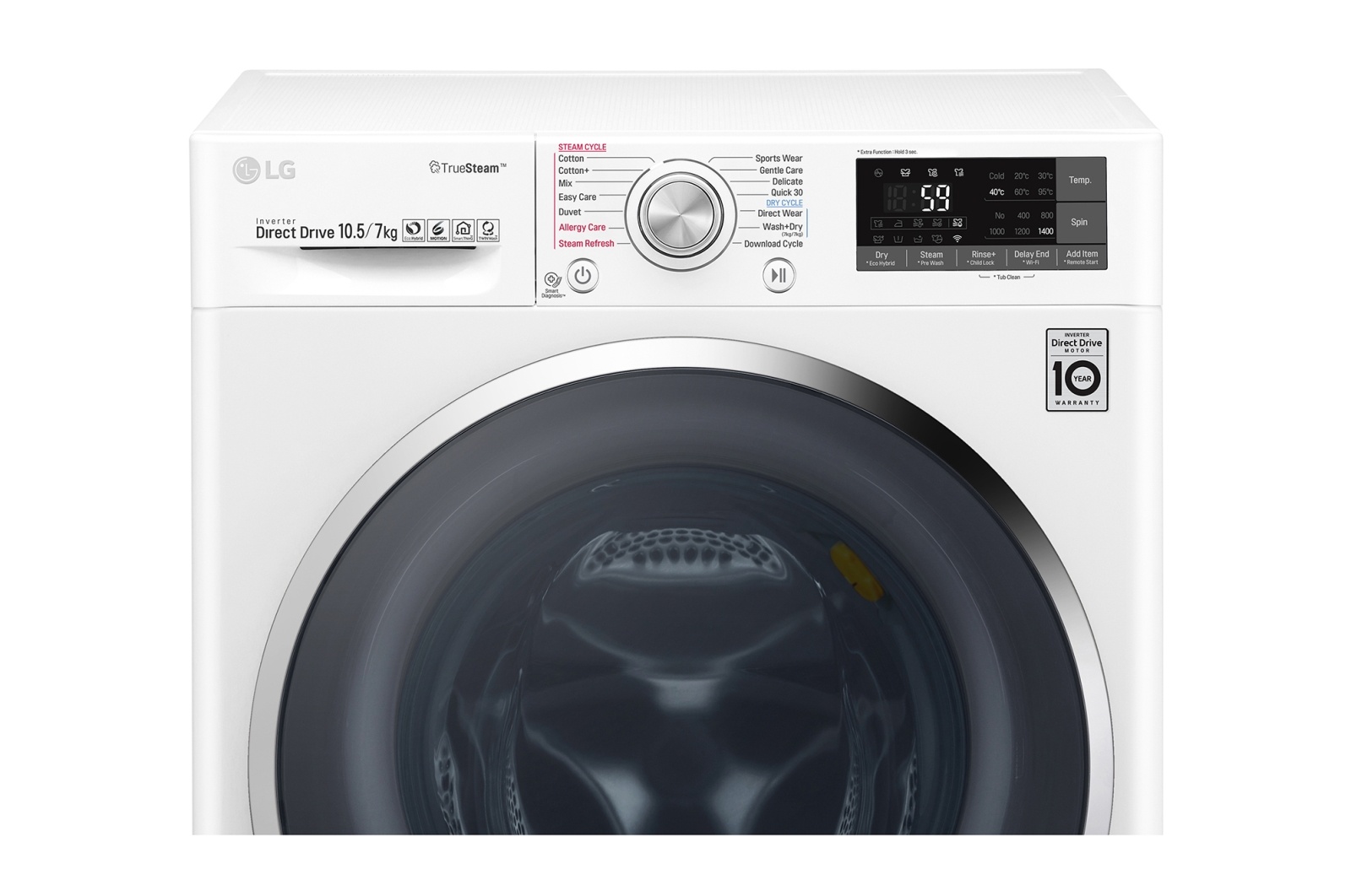 Máy giặt lồng đôi LG Twin Wash Giặt 9Kg+2Kg (FC1409S2W& TG2402NTWW)