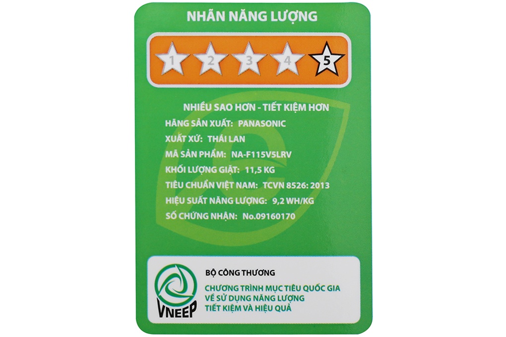 Máy giặt 11.5Kg Panasonic F115V5LRV