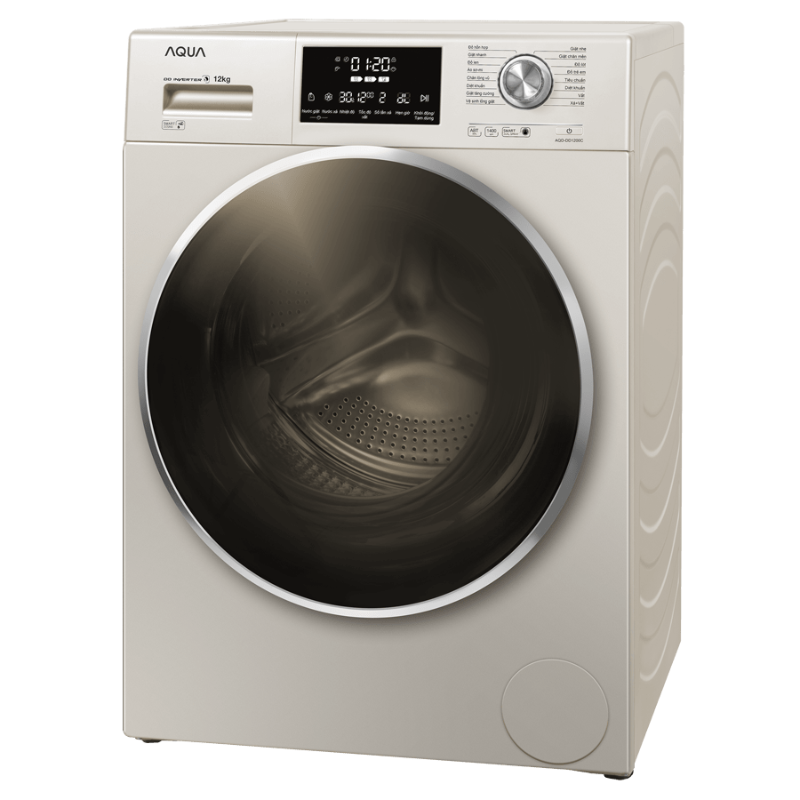 Máy giặt lồng ngang 12Kg Aqua AQD-DD1200C.N2