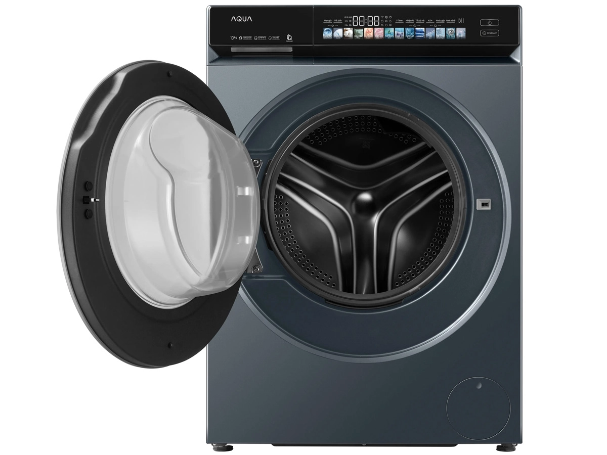 Máy giặt lồng ngang AQUA 10 Kg AW10-BD4377U1L(GN)