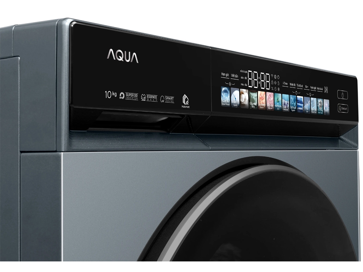 Máy giặt lồng ngang AQUA 10 Kg AW10-BD4377U1L(GN)