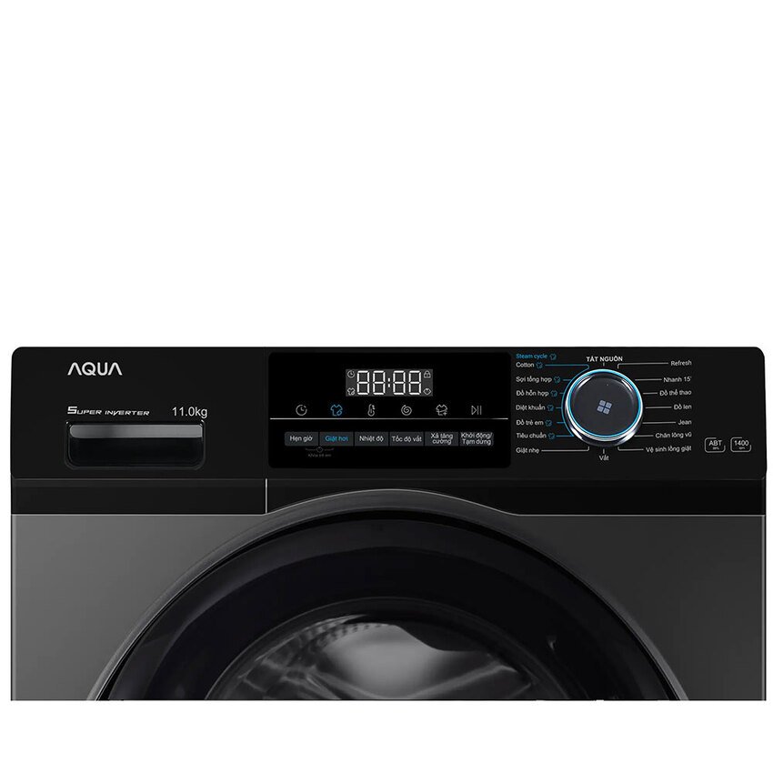 Máy giặt lồng ngang Aqua Inverter 11Kg AQD-A1102J.BK