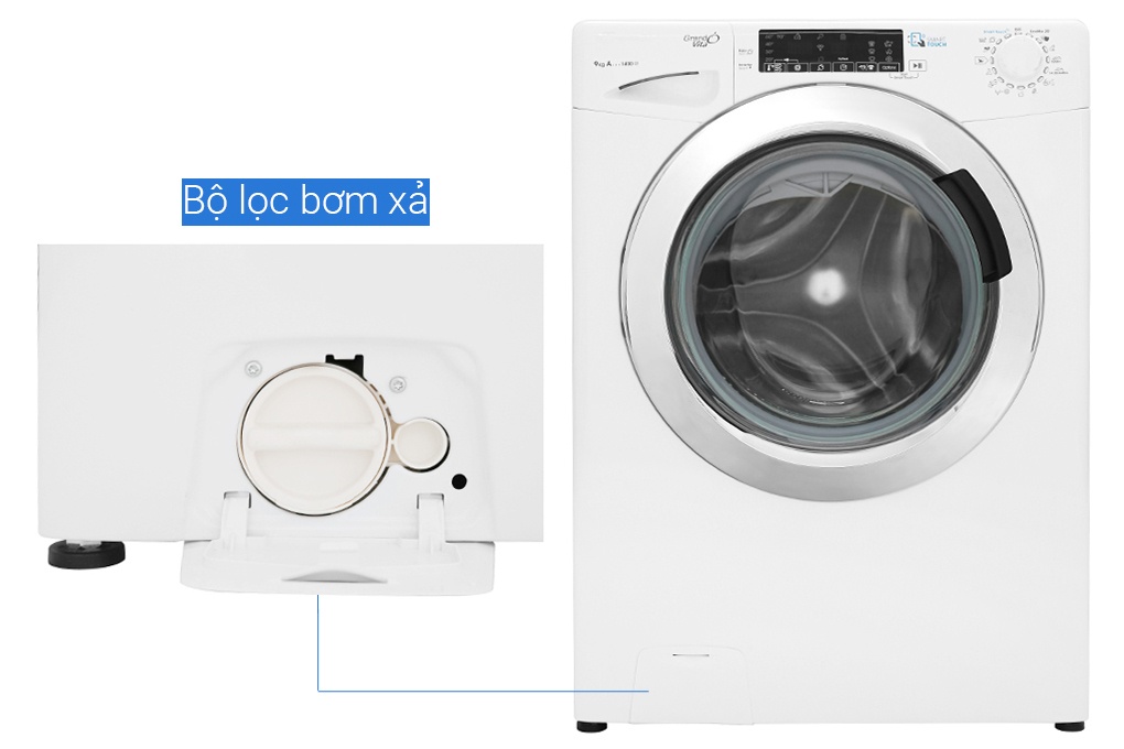 Máy giặt lồng ngang Candy Inverter 9Kg GVS 149THC3/1-04