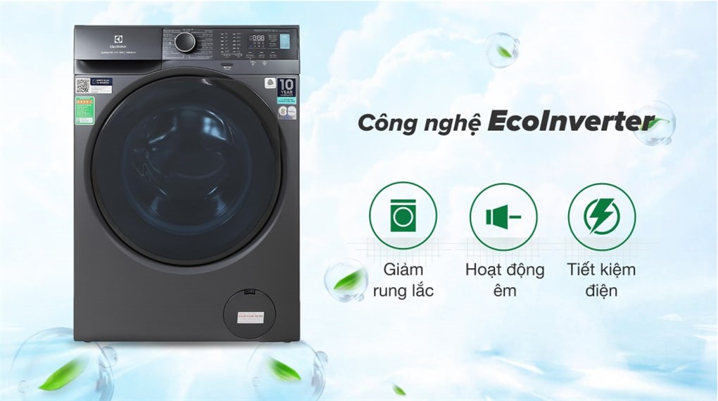 Máy giặt lồng ngang Electrolux Inverter 10Kg EWF1024P5SB