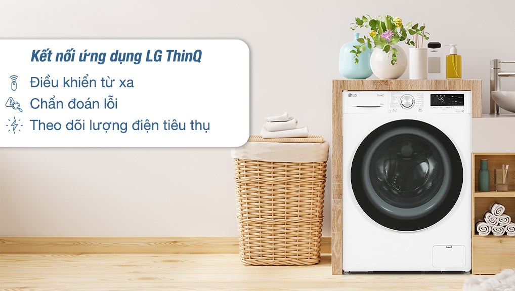 Máy giặt lồng ngang LG AI DD Inverter 10kg FV1410S4W1