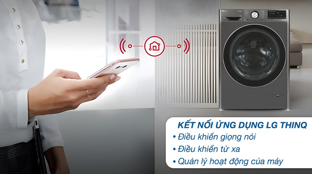 Máy giặt lồng ngang LG AI DD Inverter 10Kg FV1410S4B