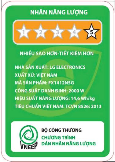 Máy giặt lồng ngang LG AI DD Inverter 12Kg FX1412N5G