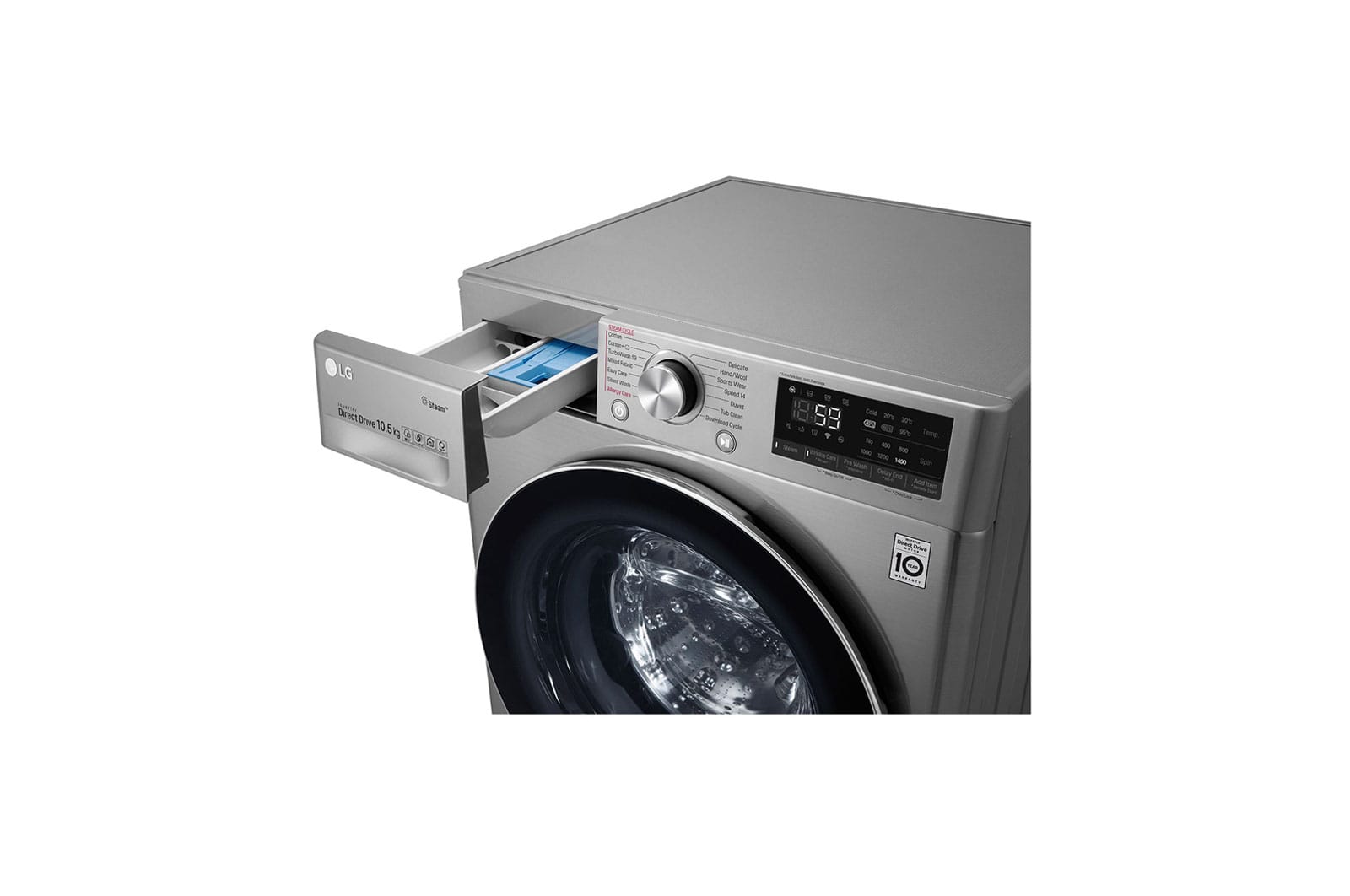 Máy giặt lồng ngang thông minh LG AI DD 10.5kg FV1450S3V