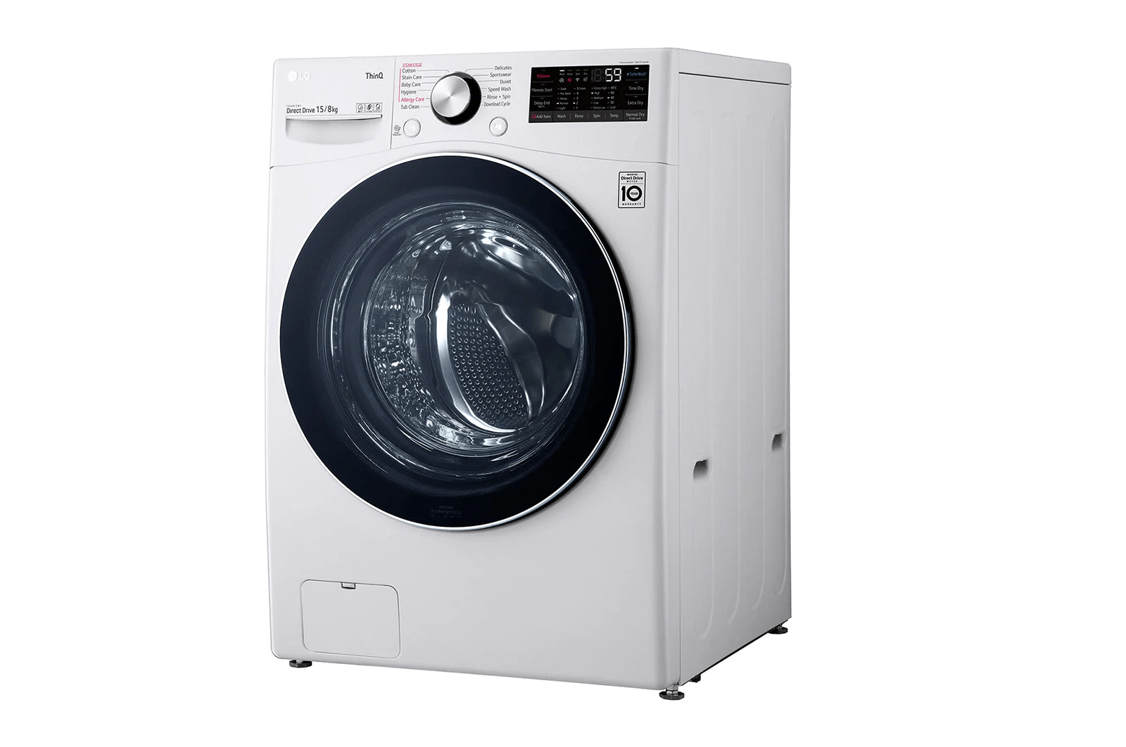 Máy giặt lồng ngang LG Inverter 15Kg + sấy 8Kg F2515RTGW