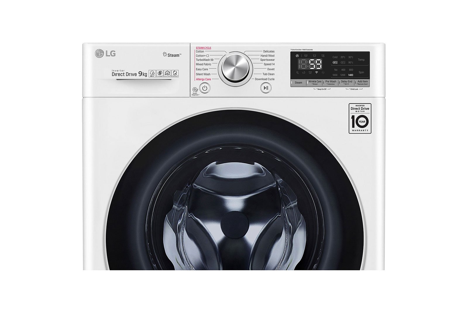 Máy giặt lồng ngang thông minh LG AI DD 9kg FV1409S3W
