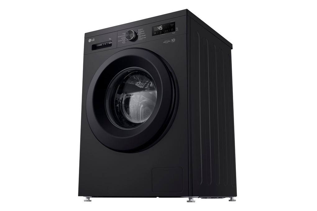 Máy giặt lồng ngang LG Inverter 9kg màu đen bóng FB1209S5O