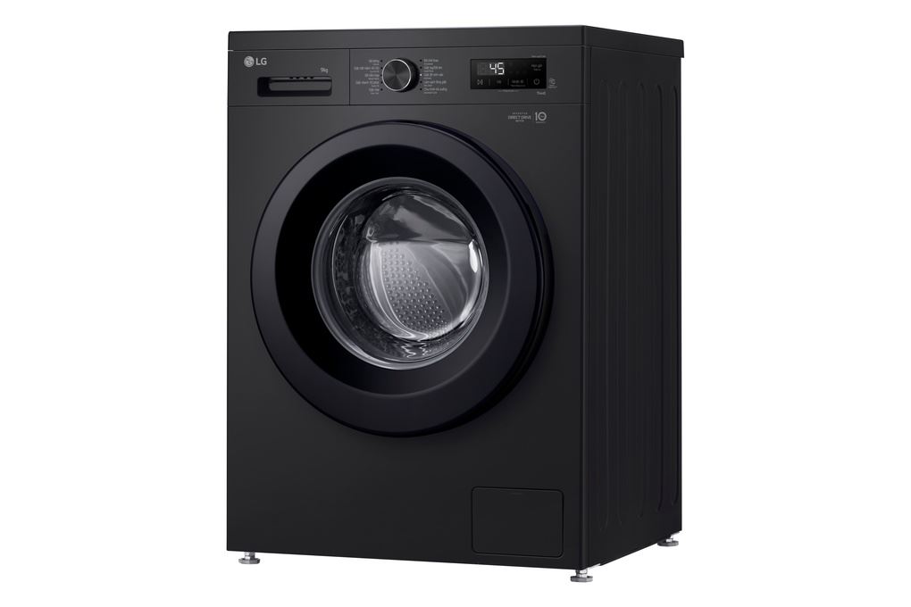 Máy giặt lồng ngang LG Inverter 9kg màu đen bóng FB1209S5O