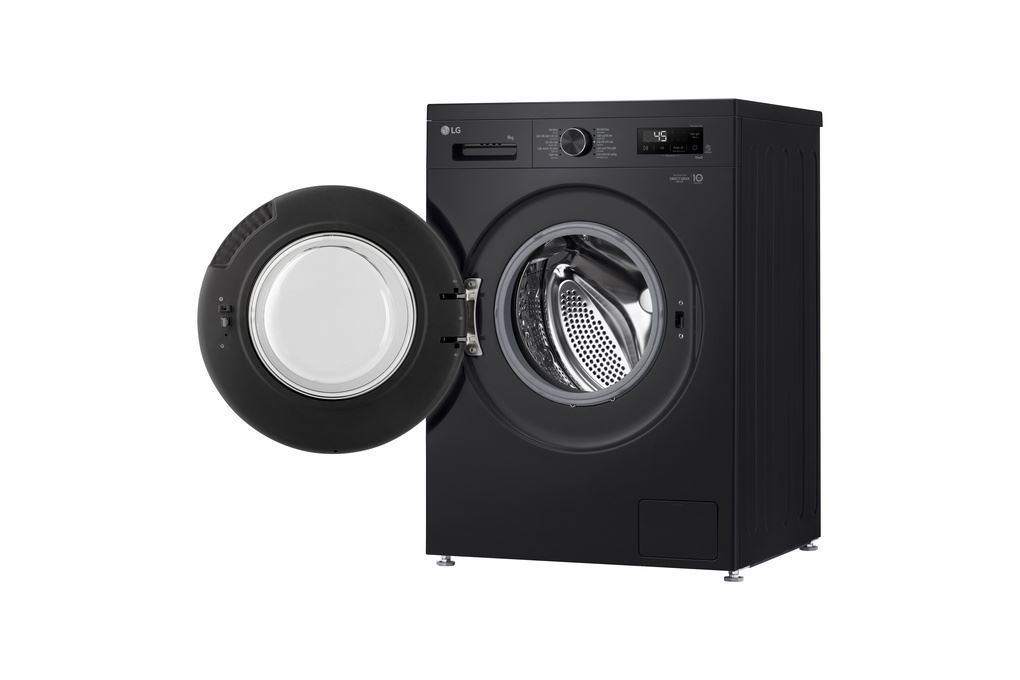 Máy giặt lồng ngang LG Inverter 9kg màu đen bóng FB1209S5O