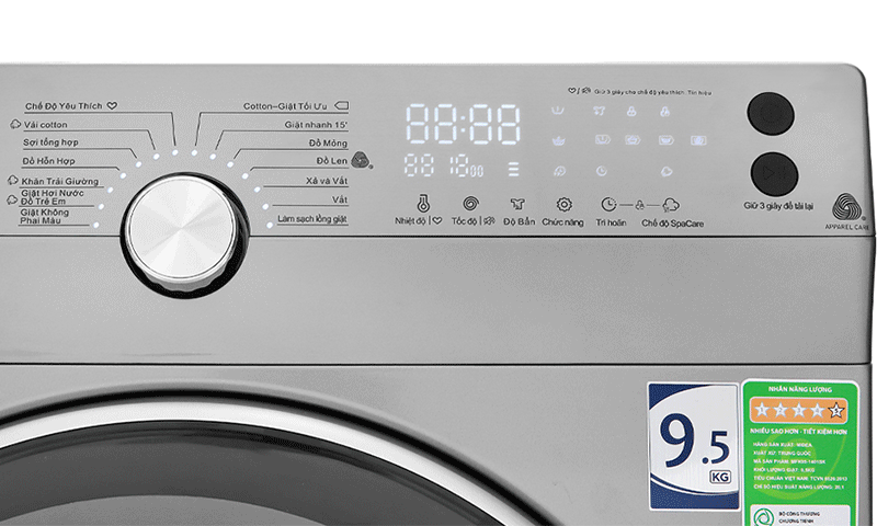 Máy giặt lồng ngang Midea MFK85-1401SK Inverter 8.5Kg