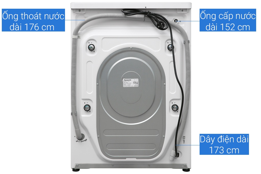 Máy giặt lồng ngang Panasonic Inverter 10Kg NA-V10FG1WVT