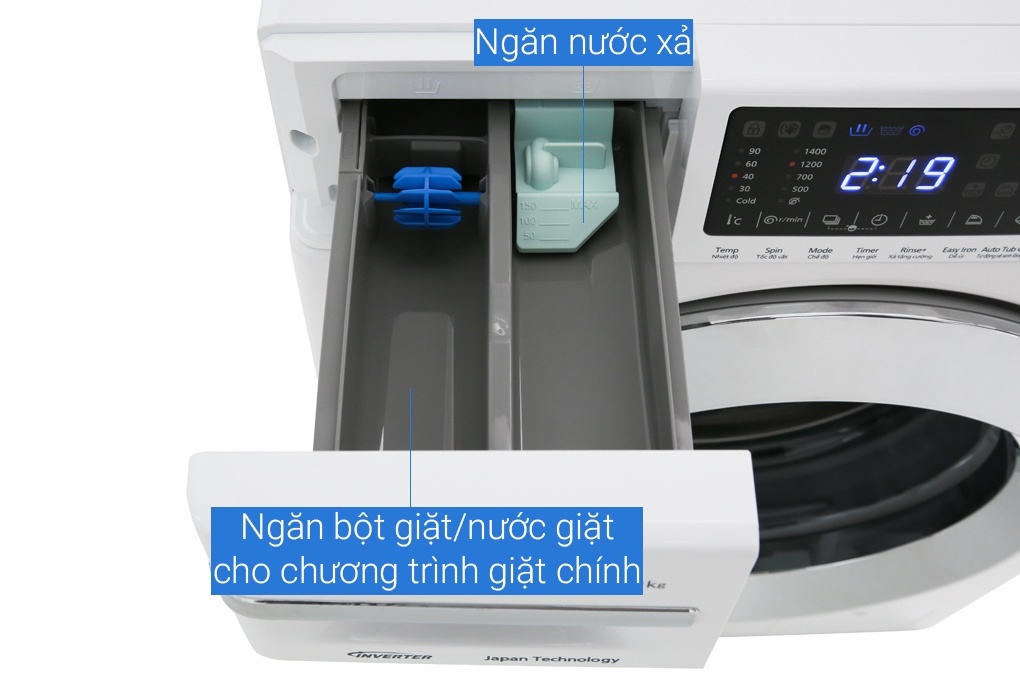 Máy giặt lồng ngang Panasonic Inverter 10Kg NA-V10FG1WVT