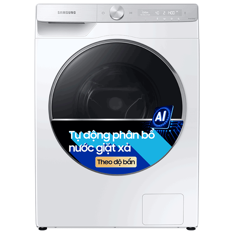 Máy giặt lồng ngang Samsung AI Inverter 9Kg WW90TP44DSH/SV