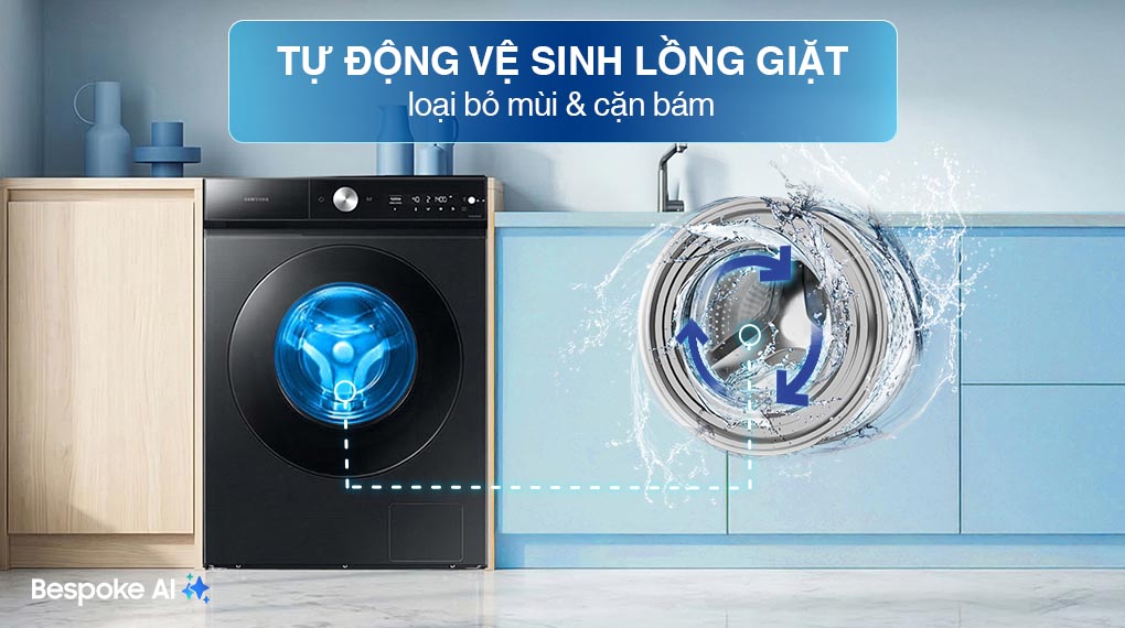 Máy giặt Lồng ngang Samsung Inverter 12 kg WW12CB944DGBSV