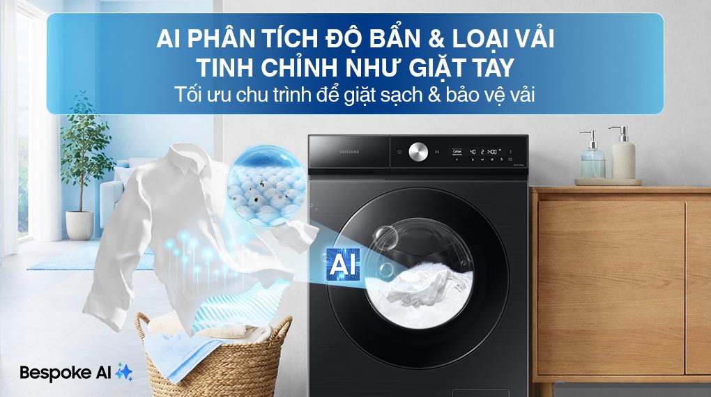 Máy giặt Lồng ngang Samsung Inverter 12 kg WW12CB944DGBSV