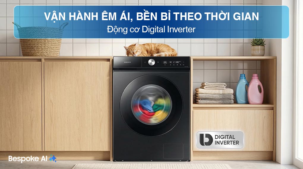 Máy giặt Lồng ngang Samsung Inverter 12 kg WW12CB944DGBSV