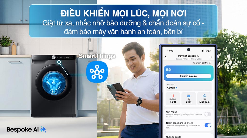 Máy giặt Lồng ngang Samsung Inverter 12 kg WW12CG604DLBSV