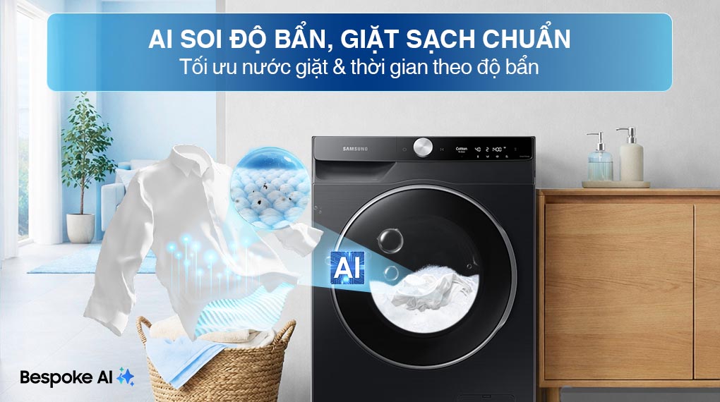 Máy giặt Lồng ngang Samsung Inverter 12 kg WW12CGP44DSBSV