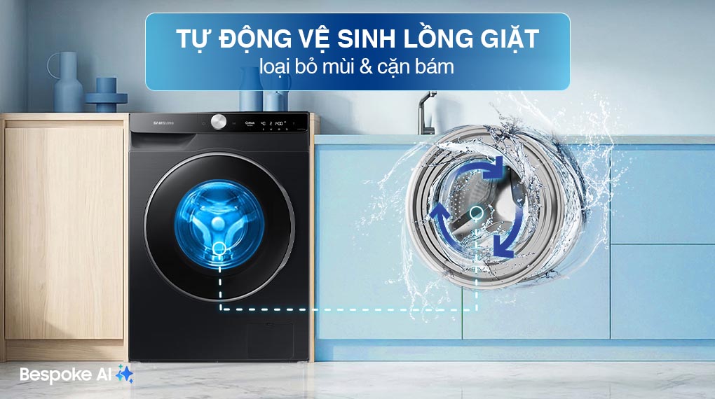 Máy giặt Lồng ngang Samsung Inverter 12 kg WW12CGP44DSBSV