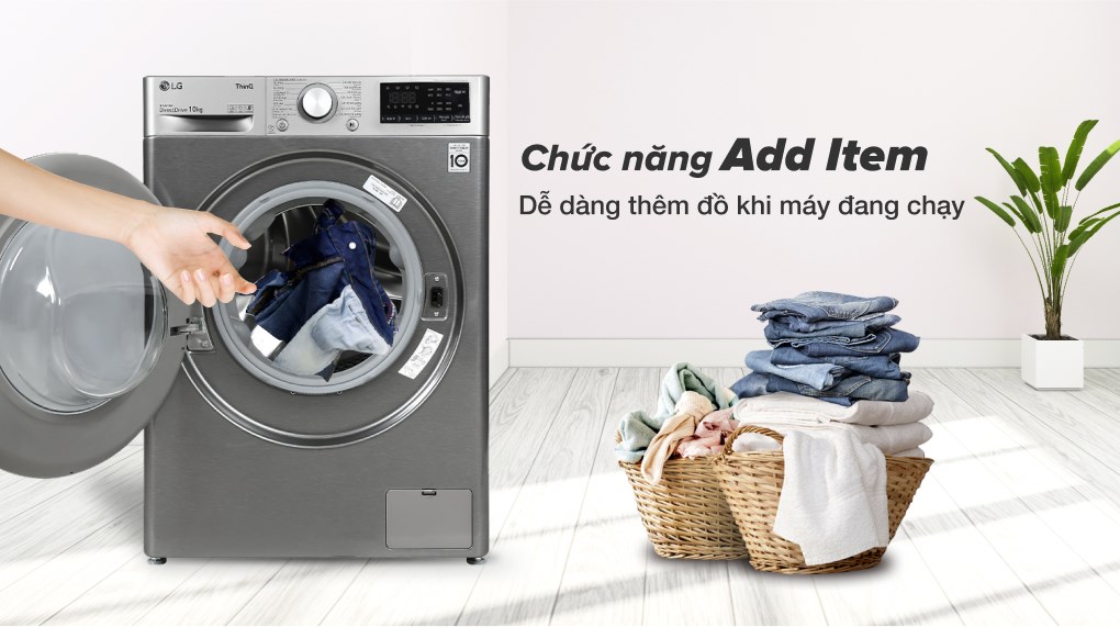 Máy giặt lồng ngang thông minh LG AI DD 10kg FV1410S4P