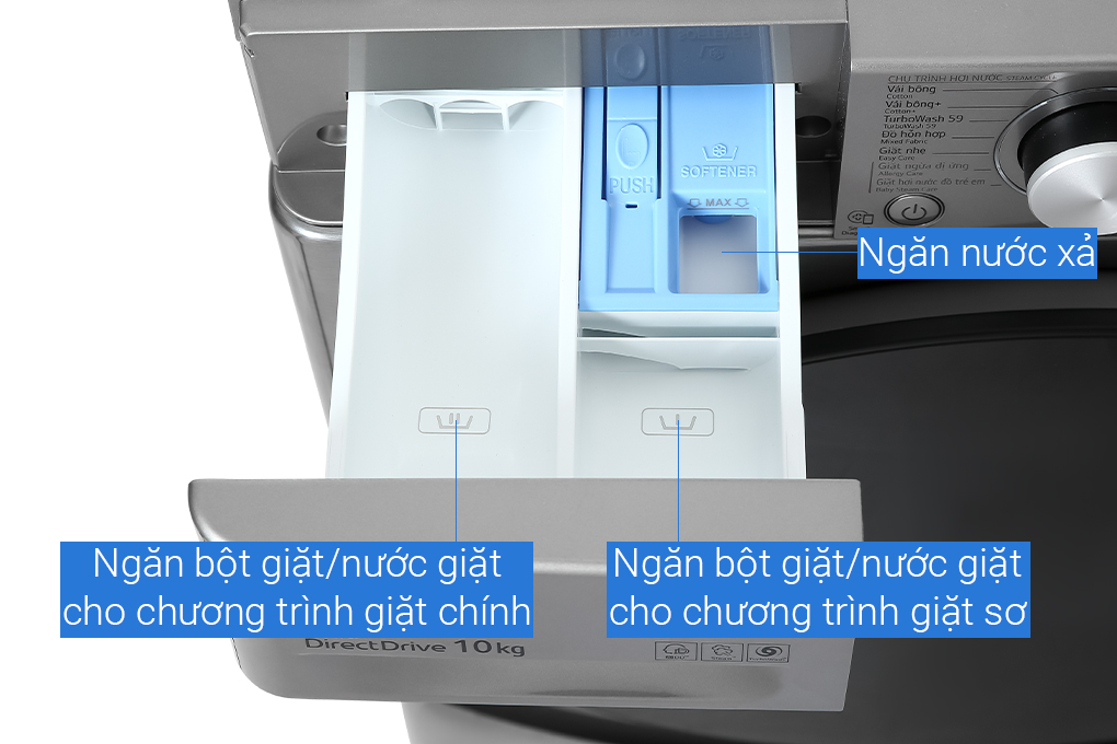 Máy giặt lồng ngang thông minh LG AI DD 10kg FV1410S4P