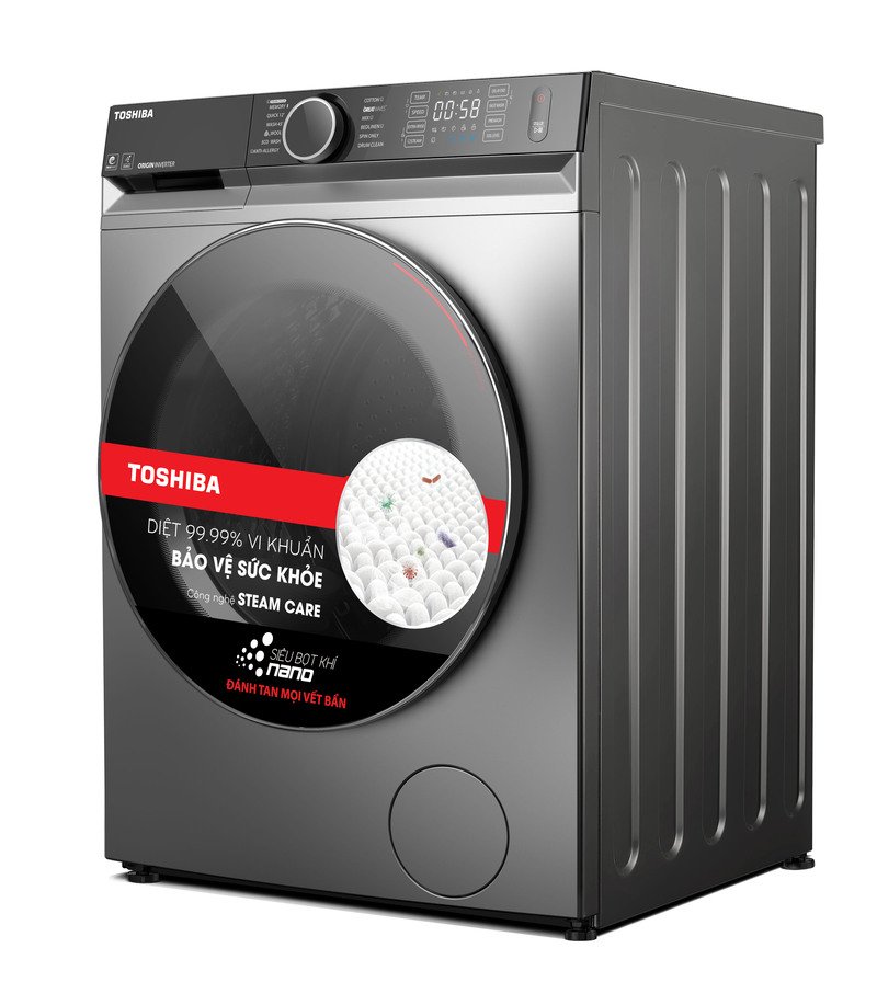 Máy giặt lồng ngang Toshiba Inverter 10,5kg TW-BK115G4V(SS)
