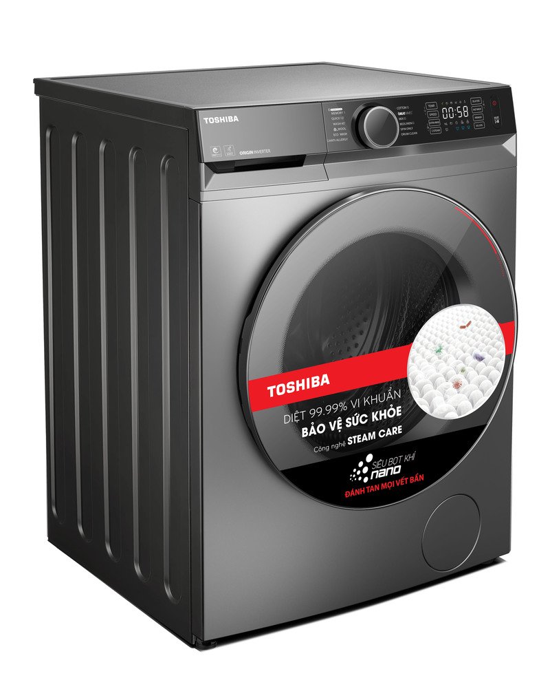 Máy giặt lồng ngang Toshiba Inverter 10,5kg TW-BK115G4V(SS)