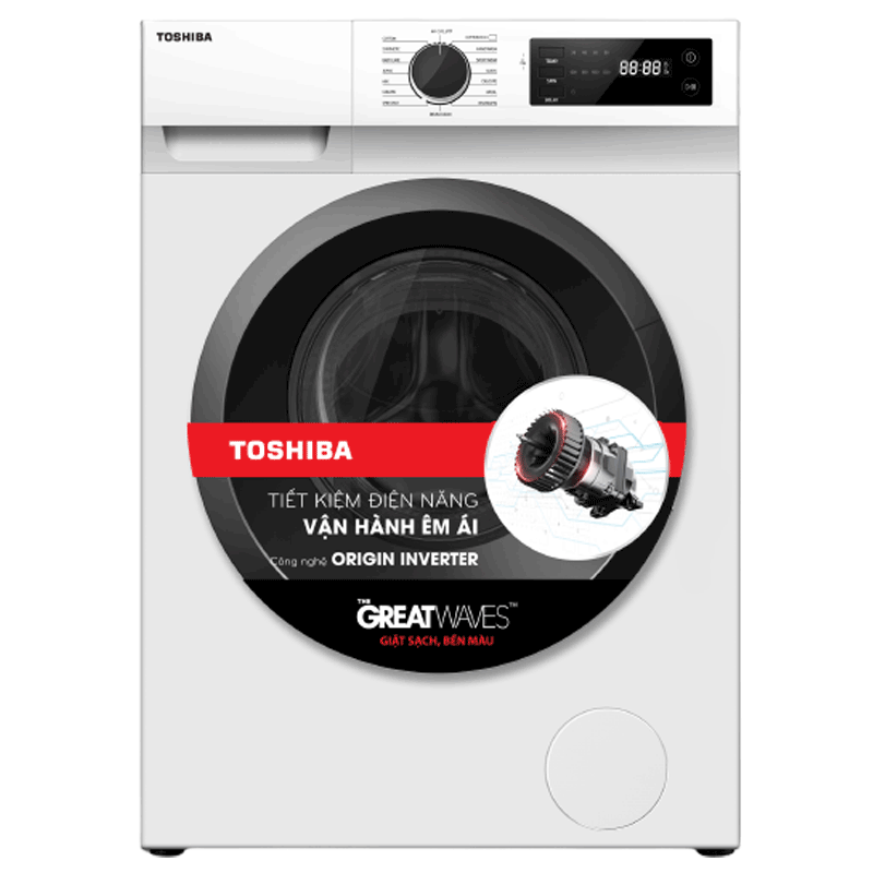 Máy giặt lồng ngang Toshiba Inverter 7,5Kg TW-BH85S2V