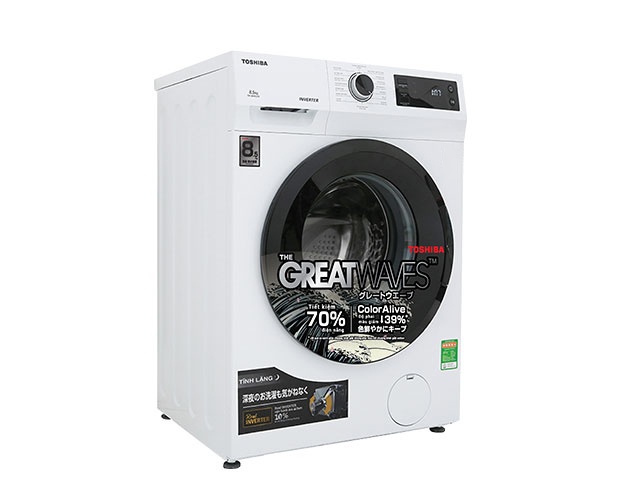Máy giặt lồng ngang Toshiba Inverter 8,5Kg TW-BK95S2V(WK)